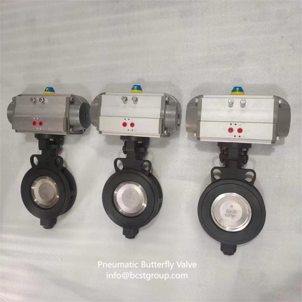 Pneumatic butterfly valves