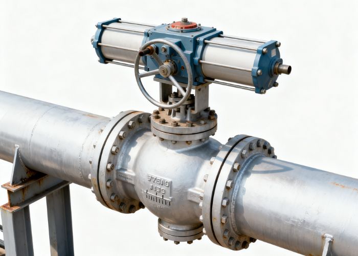 A stuck valve leading to a plant shutdown