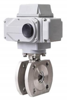 Stainless Steel Flanged V-notch Electric Wafer Ball Valve