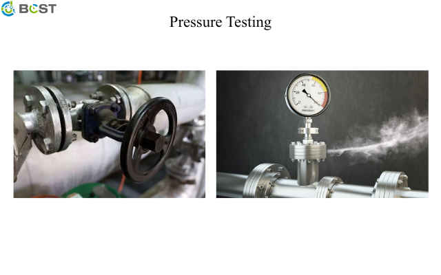 1.5 inch ball valve undergoing Pressure Testing