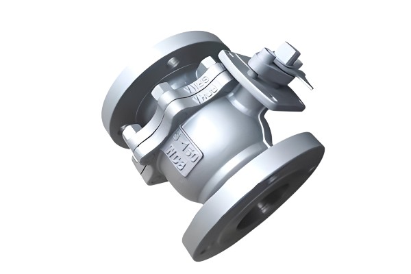 Carbon-steel-ball-valve used in an industrial pipeline