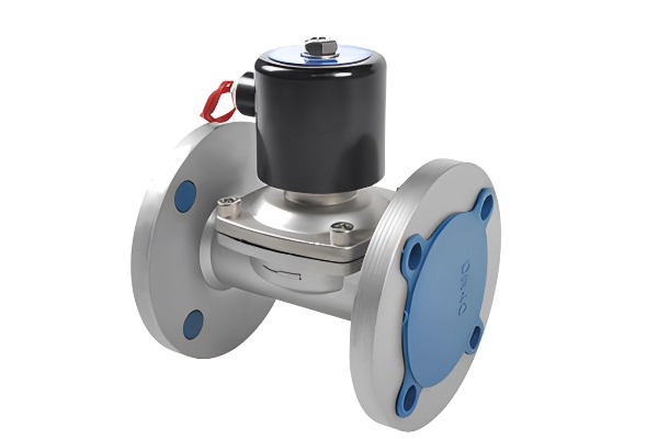 A NAMUR-mount solenoid valve attached directly to a pneumatic actuator