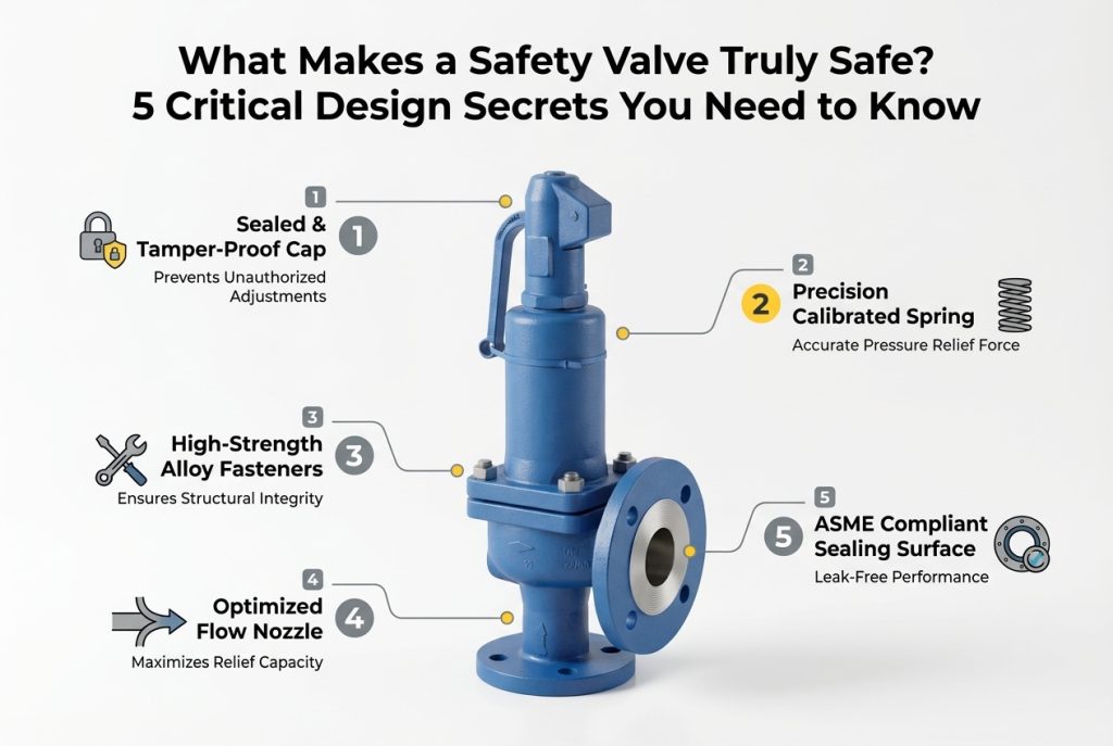 A high-performance safety valve installed on industrial piping, representing reliability and safety.