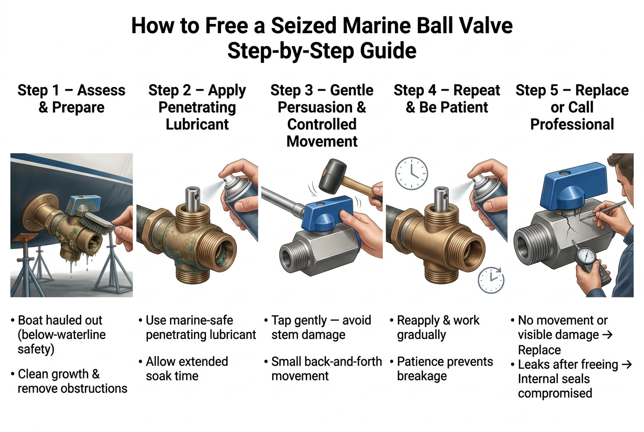 How to Free a Seized Marine Ball Valve