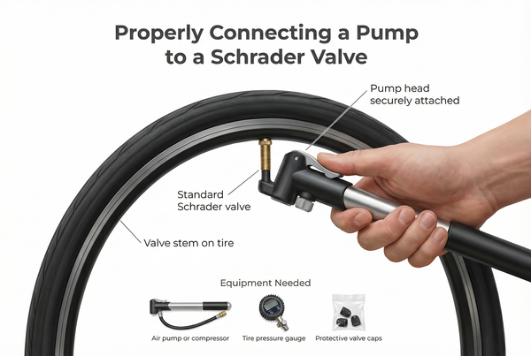connect pump to a schrader valve