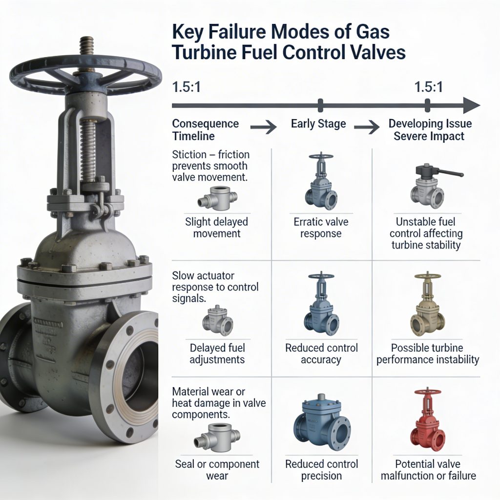gas turbine fuel control valve failure sequence