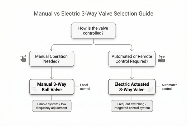 manual vs electric 3-way ball valve selection