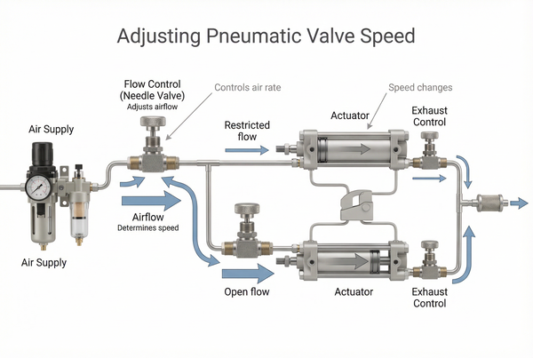 pneumatic control valve adjusting speed