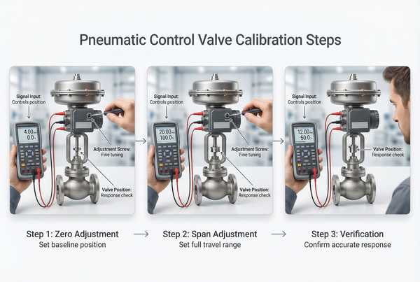 pneumatic control valve calibration