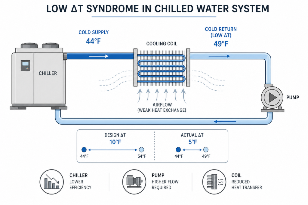 Visualizing Low ΔT in a Chilled Water System
