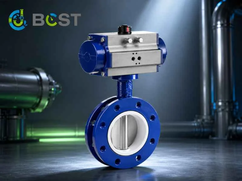 BCST High-Performance Pneumatic Butterfly Valve Promotional Image