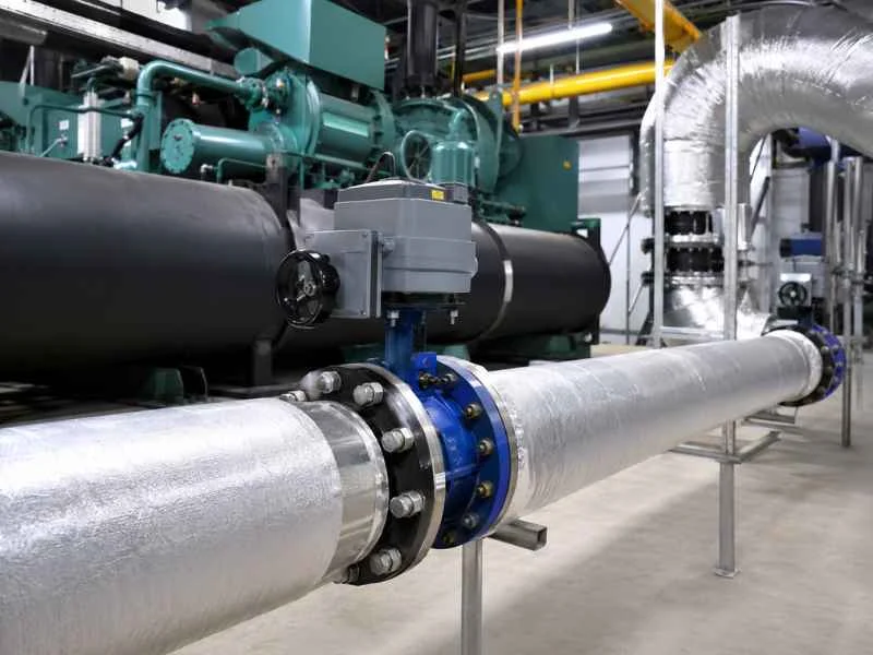 Butterfly Valve HVAC Chiller And Power Plant Cooling Water Application