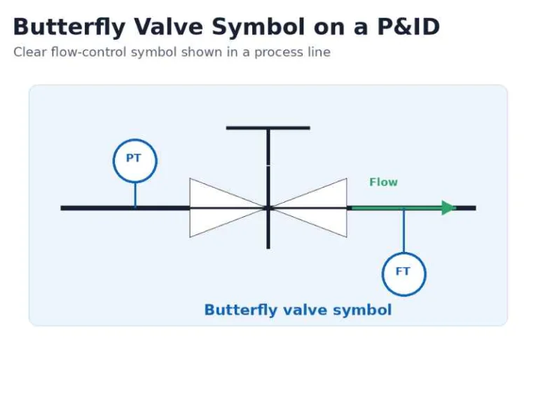 Butterfly Valve Symbol: P&ID Meaning, Types, and Standards