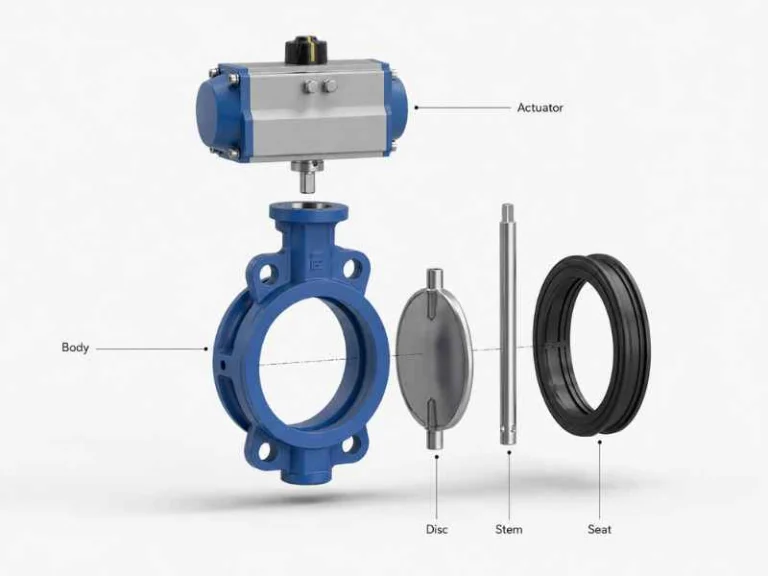 Butterfly Valve Parts: Body, Disc, Seat, Stem & Actuator Guide