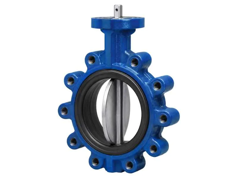 Flanged rubber lined butterfly valve