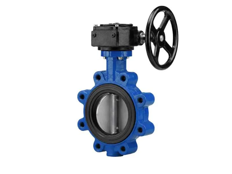 Gear operated butterfly valve