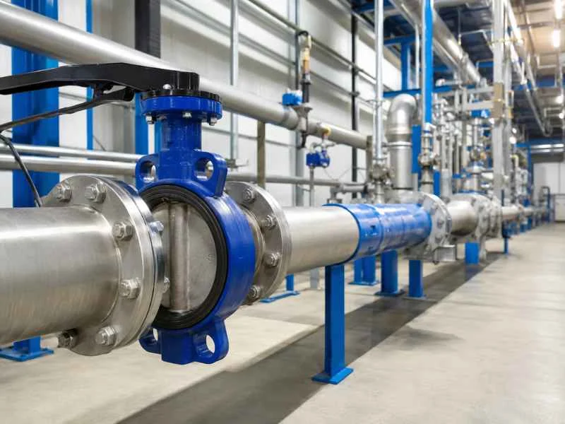 Industrial Butterfly Valve Application in a Large-Diameter Pipeline Corridor