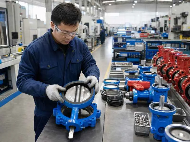 Butterfly valve production