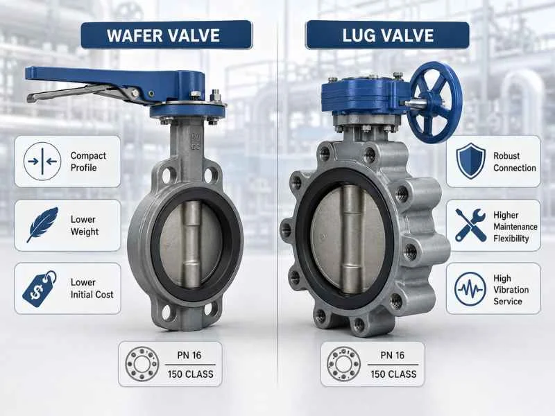 Wafer And Lug Butterfly Valve Selection Factors For Cost Weight Maintenance And Vibration Service