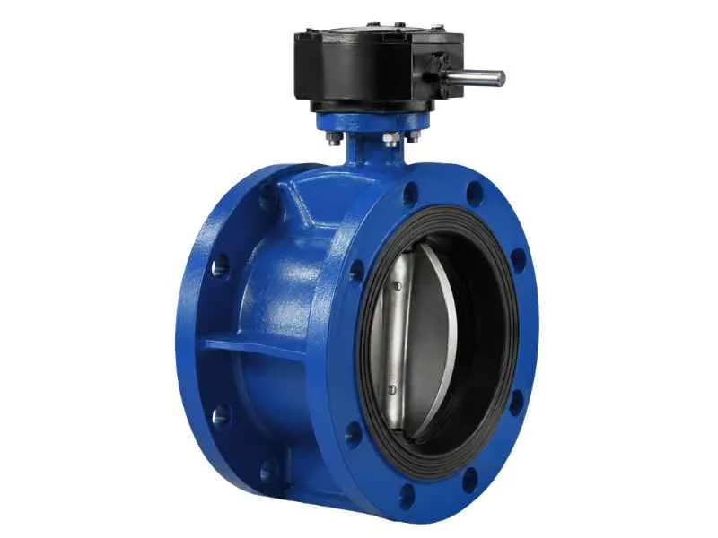 Wafer rubber lined butterfly valve