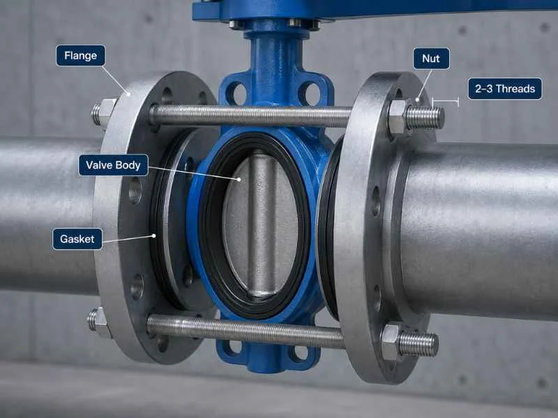 Butterfly Valve Installation Bolting