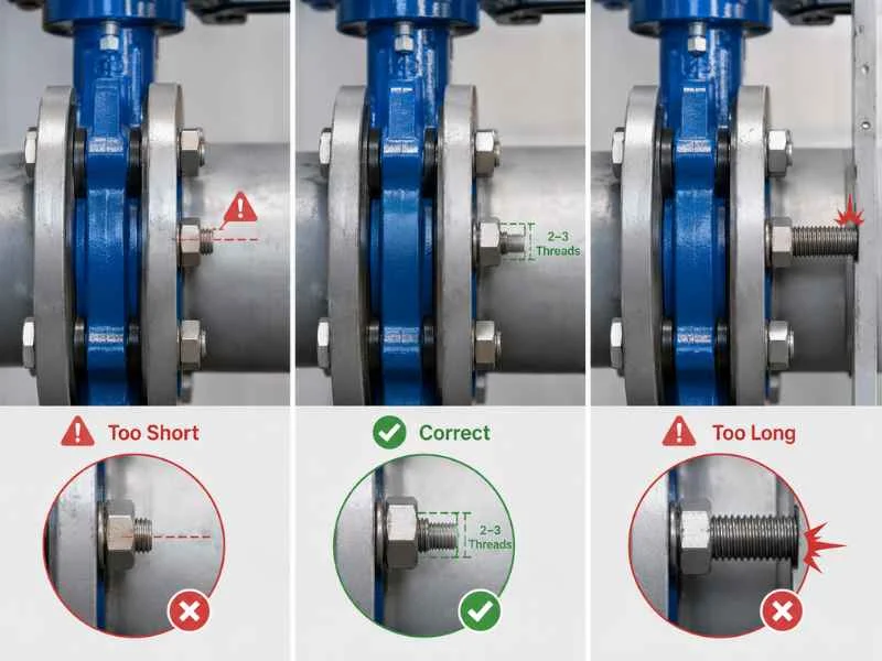 Correct and Incorrect Bolt Lengths