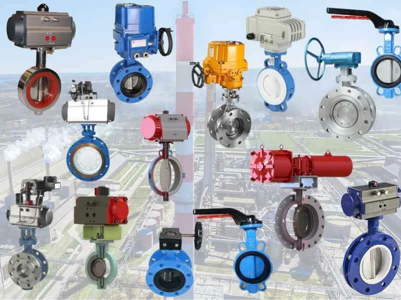 Diverse range of industrial butterfly valves