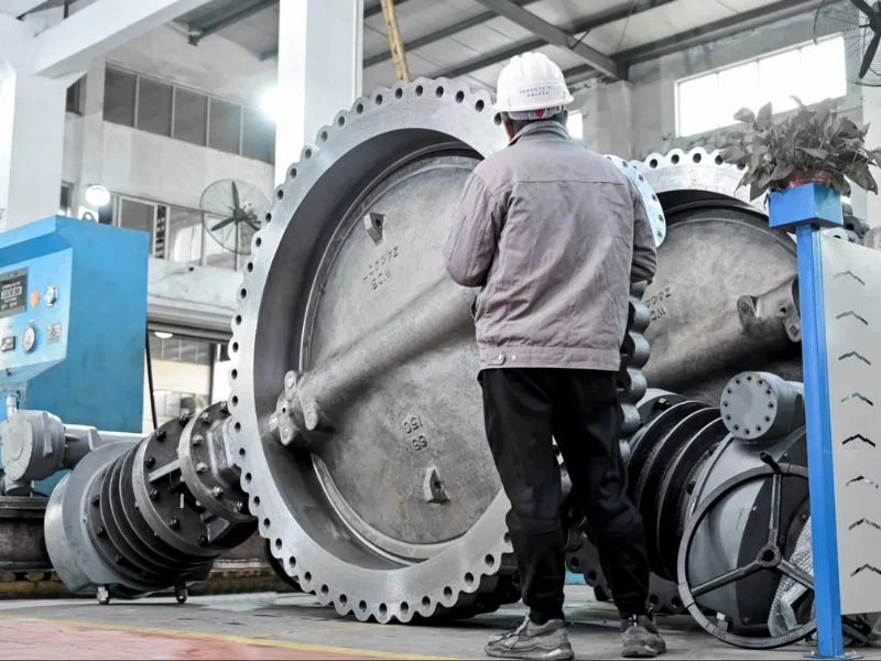 Butterfly damper quality inspection