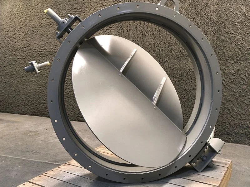 Industrial butterfly damper