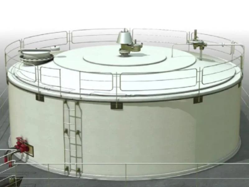 Industrial storage tank emergency vent