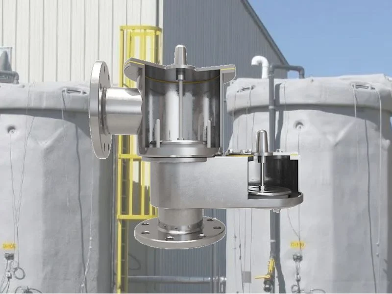 Pressure-only tank vent