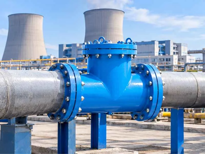 T-type strainer in a power plant