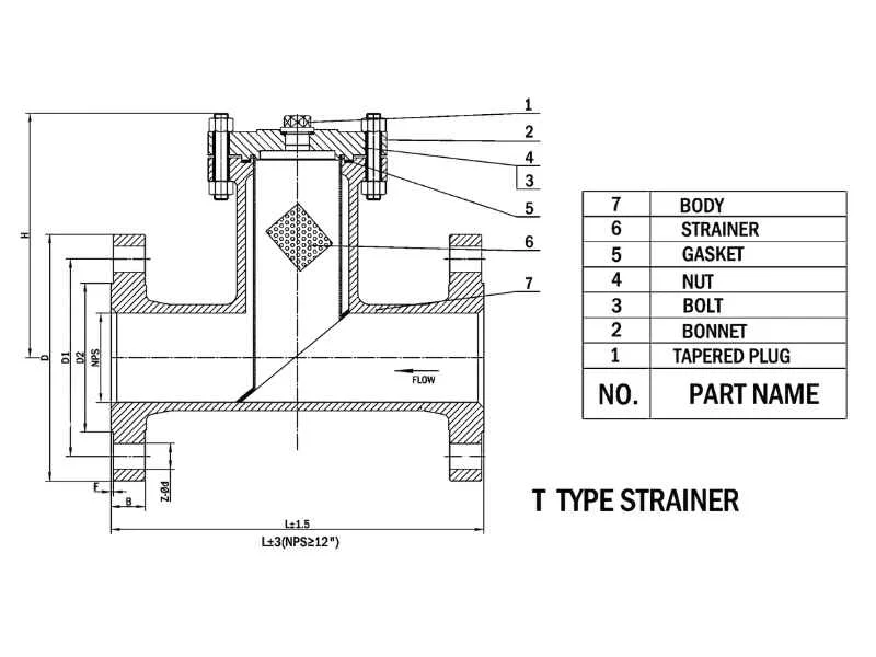 T-type strainer working principle
