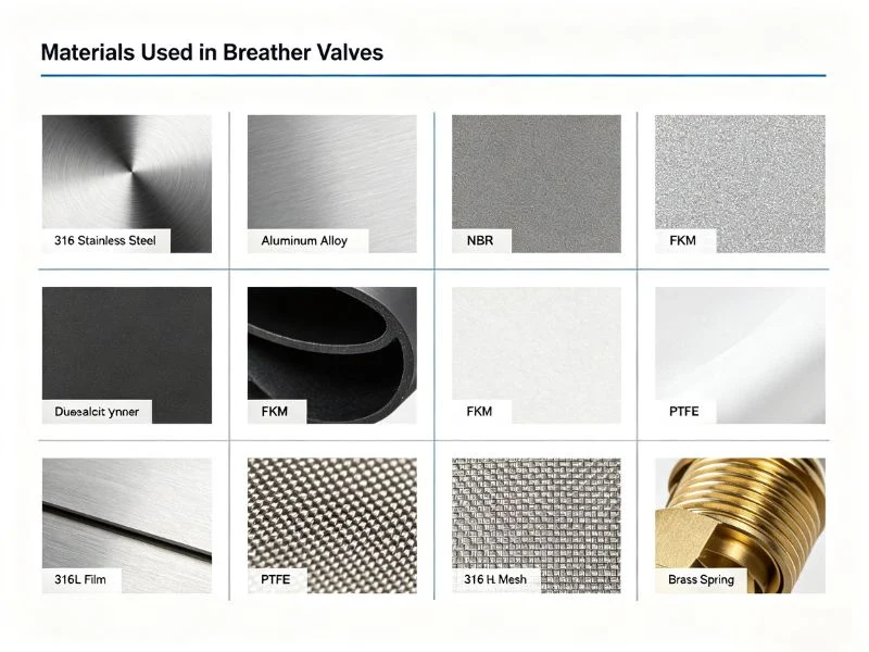 Tank vent valve body and internal components