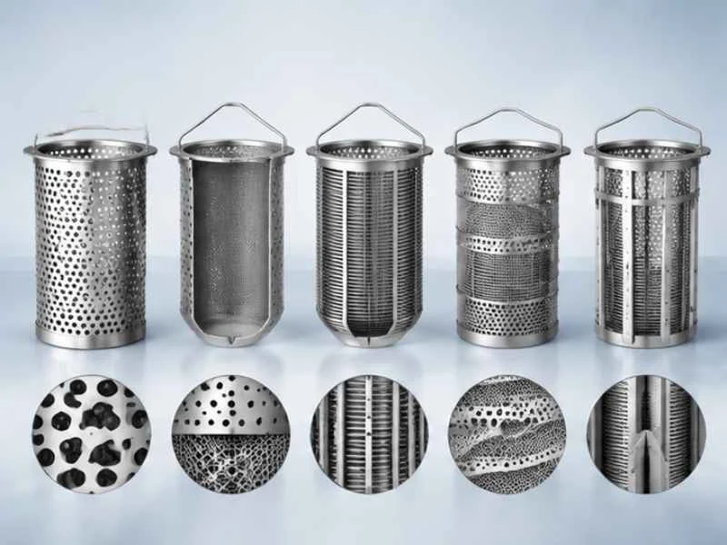 Basket strainer screen types