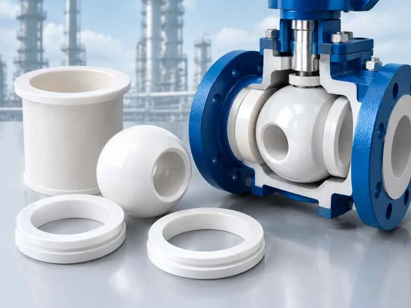 Ceramic valve balls seats and liners