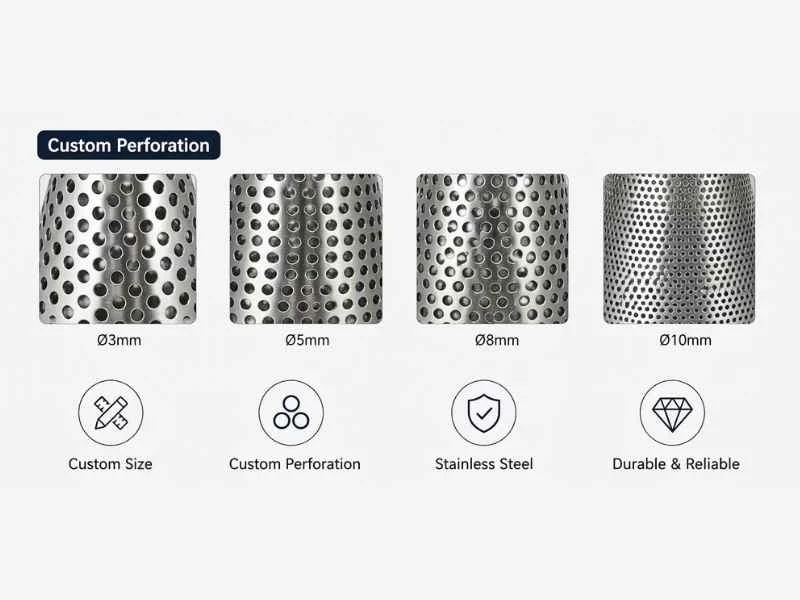 Cone strainer open area and mesh