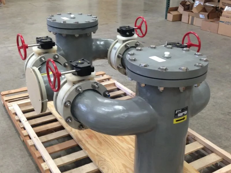 Cooling water duplex strainer