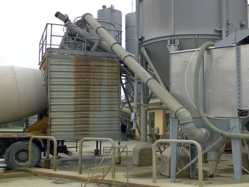 Dust collection damper in cement plant