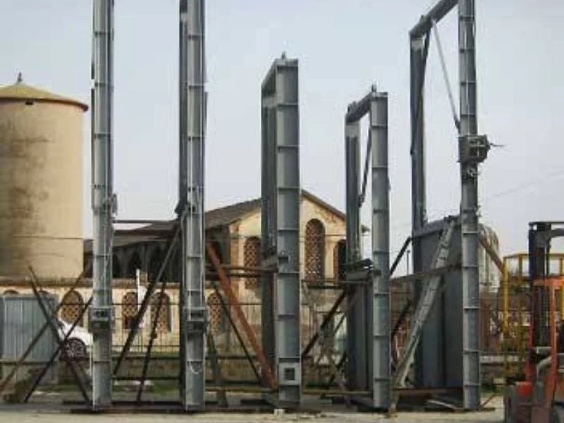 Guillotine damper for cement plant