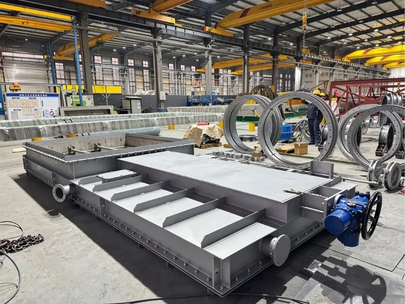 Guillotine isolation damper