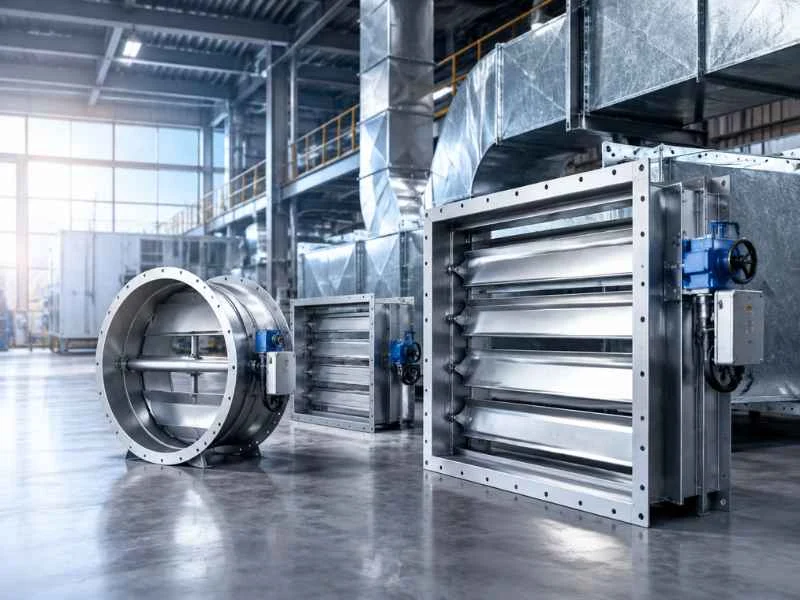 Industrial air and gas flow control damper