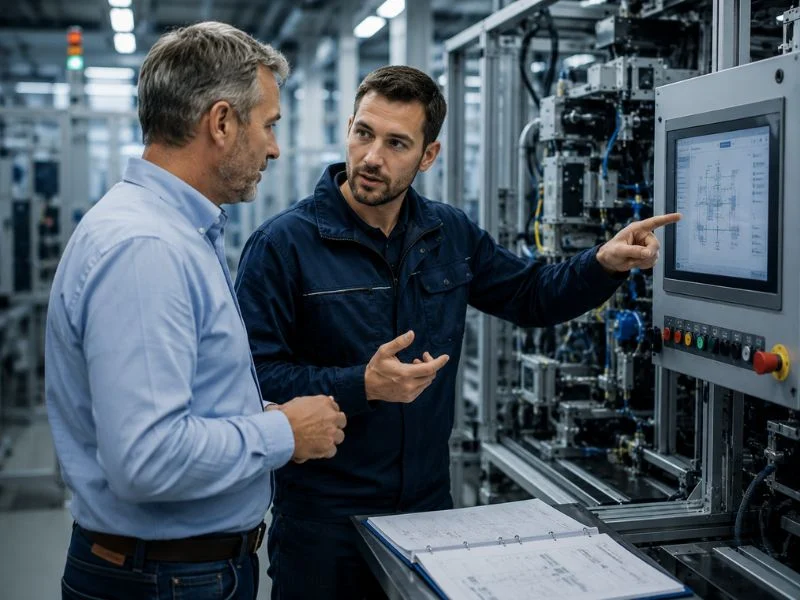 Industrial equipment after-sales support
