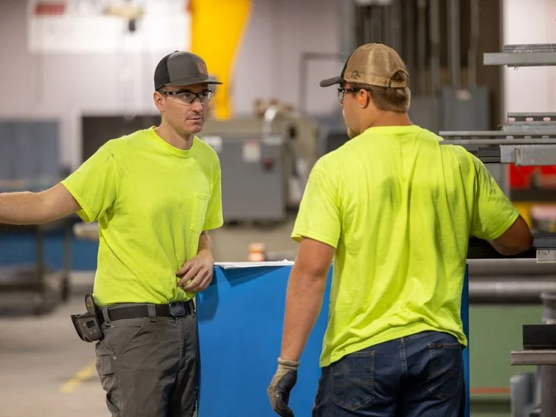 Industrial gas damper quality inspection