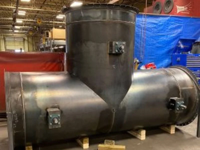 Industrial gas diverter damper