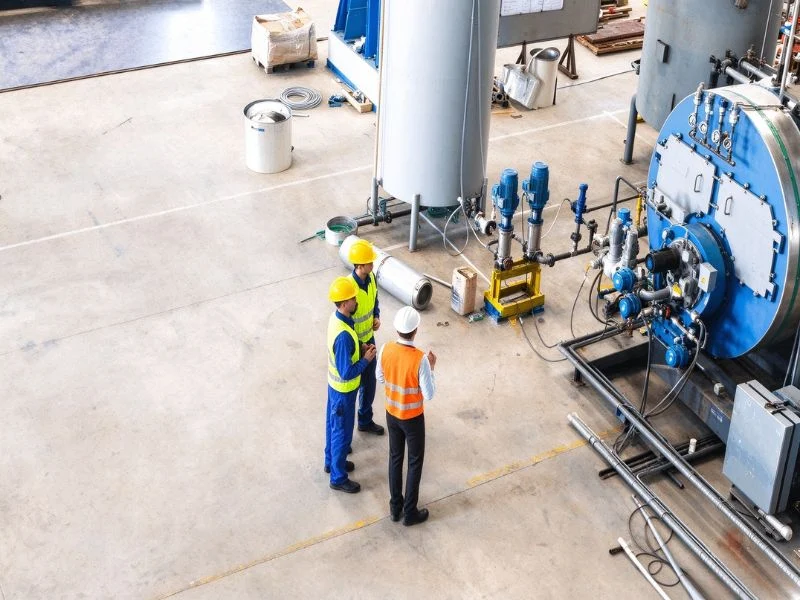 Industrial product commissioning check