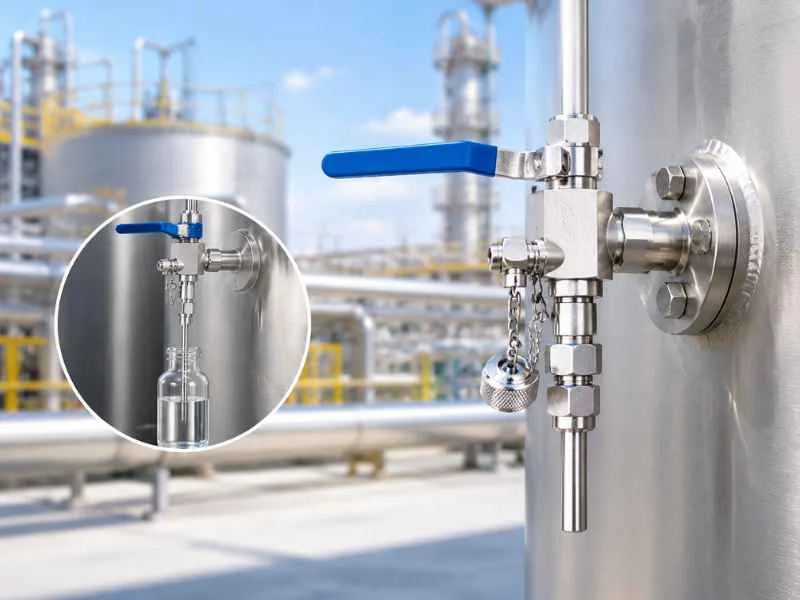 Industrial sampling valve