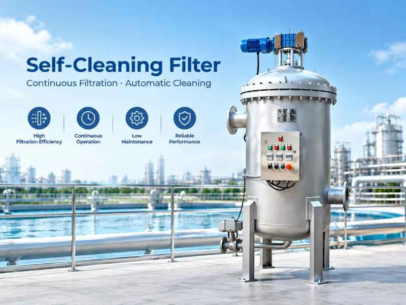 Industrial self-cleaning filter