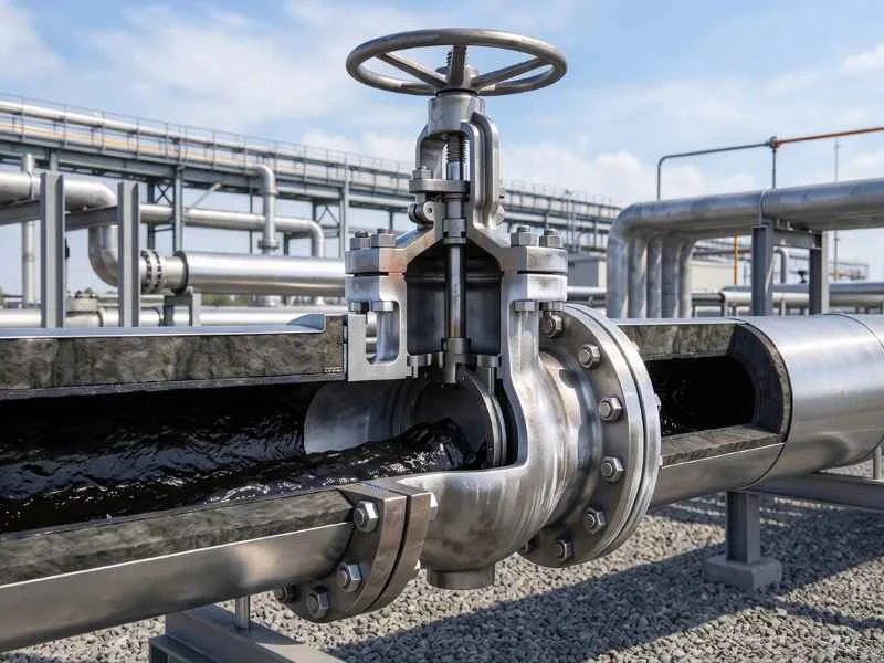 Jacketed valve for bitumen