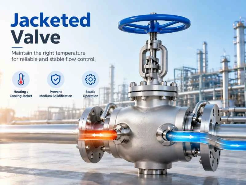 Industrial jacketed valve